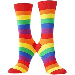 Bisousox calzini arcobaleno usato  Spedito ovunque in Italia 