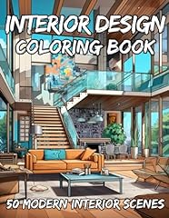 Interior design coloring for sale  Delivered anywhere in USA 