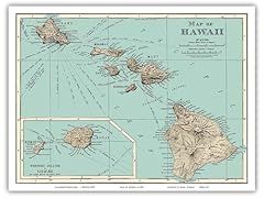 Vintage map hawaii for sale  Delivered anywhere in USA 
