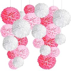 Pompons fleurs rose d'occasion  Livré partout en France