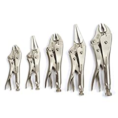 WORKPRO 5-Piece Locking Pliers Set(5/7/10 inch Curved, used for sale  Delivered anywhere in USA 