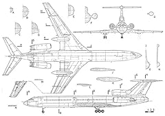 Tupolev 154m blueprint for sale  Delivered anywhere in UK