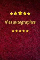 Autographes carnet collectionn d'occasion  Livré partout en France