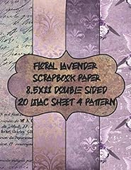Floral lavender scrapbook for sale  Delivered anywhere in UK