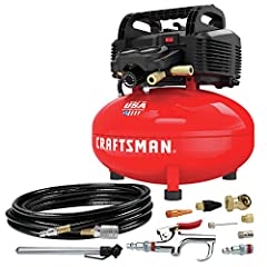 CRAFTSMAN Air Compressor, 6 Gallon, Pancake, Oil-Free, used for sale  Delivered anywhere in USA 