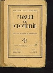 manuel geometrie d'occasion  Livré partout en France