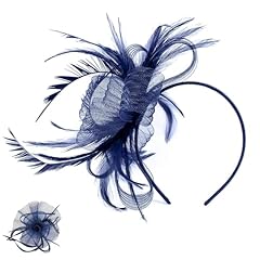 Yreybn fascinator navy for sale  Delivered anywhere in UK