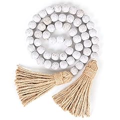 Wood bead garland for sale  Delivered anywhere in USA 