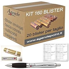 Usato, KIT160 Blister contenitori per monete Euro 160 pezzi assortiti (20 pezzi per taglio) con mastrino, sigilli e penna usato  Spedito ovunque in Italia 