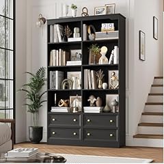 Finetones black bookshelf for sale  Delivered anywhere in USA 