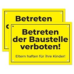 Betreten baustelle verboten gebraucht kaufen  Wird an jeden Ort in Deutschland