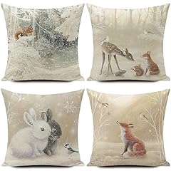 Christmas cushion covers for sale  Delivered anywhere in UK