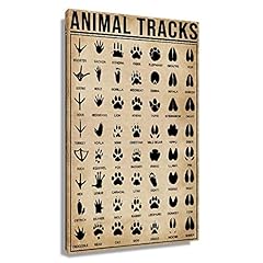 Animal tracks poster for sale  Delivered anywhere in USA 