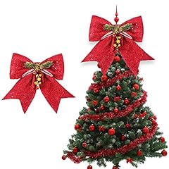 Christmas tree bows for sale  Delivered anywhere in UK