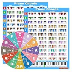 Piano chord chart for sale  Delivered anywhere in UK