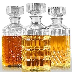 3pcs whiskey decanters for sale  Delivered anywhere in USA 