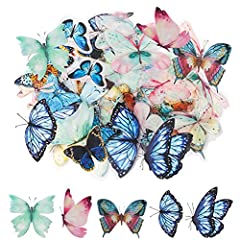 80pcs butterfly stickers for sale  Delivered anywhere in UK