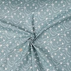 Polycotton fabric nautical for sale  Delivered anywhere in UK