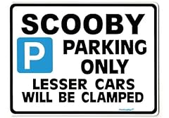 Scooby parking sign for sale  Delivered anywhere in UK