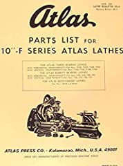 ATLAS-CRAFTSMAN 10-F Series Metal Lathe Parts Manual for sale  Delivered anywhere in USA 