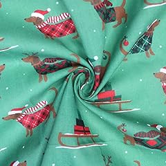 Polycotton fabric christmas for sale  Delivered anywhere in UK