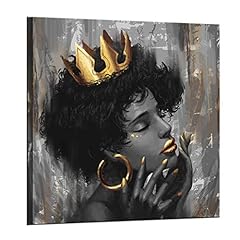 Used, sechars African American Wall Art Beautiful Black Woman for sale  Delivered anywhere in Canada
