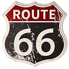 Used, HANTAJANSS Route 66 Signs, Vintage Metal Shop Sign, for sale  Delivered anywhere in Ireland