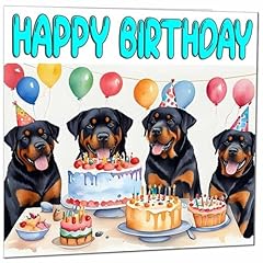 Rottweiler birthday card for sale  Delivered anywhere in UK