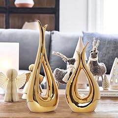 2pcs gold vase for sale  Delivered anywhere in USA 