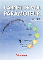 Carnet vol paramoteur d'occasion  Livré partout en France