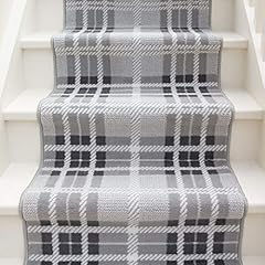 Grey tartan stair for sale  Delivered anywhere in UK