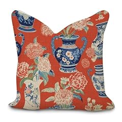 Orange red chinoiserie for sale  Delivered anywhere in USA 
