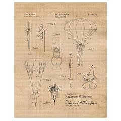 Vintage parachute patent for sale  Delivered anywhere in USA 