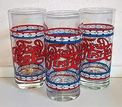 Glass glasses pepsi for sale  Delivered anywhere in UK