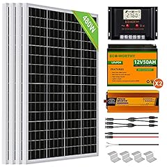ECO-WORTHY 480W 24V Solar Panel System 2kWh/Day Off for sale  Delivered anywhere in UK
