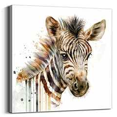 Loomarte watercolor zebra for sale  Delivered anywhere in USA 