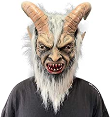 Lucifer Maske mit Hörnern Gruseliger Teufel Krampus gebraucht kaufen  Wird an jeden Ort in Deutschland
