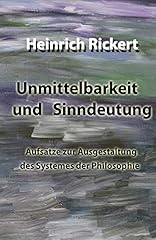 Unmittelbarkeit sinndeutung au gebraucht kaufen  Wird an jeden Ort in Deutschland