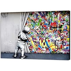 Banksy canvas wall usato  Spedito ovunque in Italia 
