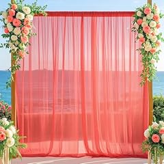Fuhsy coral sheer for sale  Delivered anywhere in USA 
