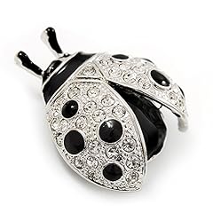Black enamel ladybug for sale  Delivered anywhere in UK