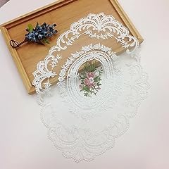 2pcs lace embroidery for sale  Delivered anywhere in UK