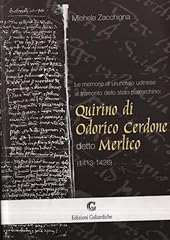 Quirino odorico cerdone d'occasion  Livré partout en France