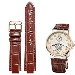 Convex leather watchband usato  Spedito ovunque in Italia 