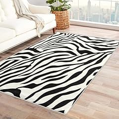 Zebra print rugs for sale  Delivered anywhere in UK