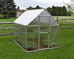 Palram Canopia Mythos 6x8 ft Silver Greenhouse -TwinWall for sale  Delivered anywhere in UK