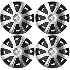 UKB4C 4x Silver/Black 15" Inch Deep Dish Van Wheel, used for sale  Delivered anywhere in UK