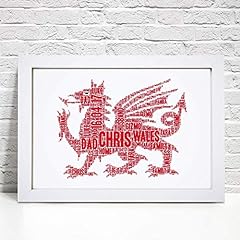 Personalised welsh dragon for sale  Delivered anywhere in UK