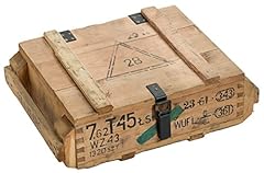 Caja de munición T45Natural-Caja para guardar CA 49x 37x 18cm Militar Caja Munitions Caja de madera caja de madera cajón-estantería manzana caja Shabby Vintage segunda mano  Se entrega en toda España 