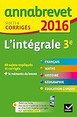 Intégrale sujets corrigés d'occasion  Livré partout en France